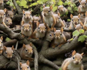 Gehirnakrobatik: Kannst du die drei Kätzchen zwischen all den Eichhörnchen sehen?